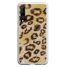 Чехол для Honor P30 с принтом Леопардовая ткань в Екатеринбурге, Силикон | Область печати: задняя сторона чехла, без боковых панелей | гепард | гламур | леопард | мода | пятна | роскошь | ткань | точки | шерсть