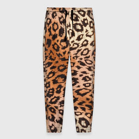 Мужские брюки 3D с принтом Леопардовая шкура в Екатеринбурге, 100% полиэстер | манжеты по низу, эластичный пояс регулируется шнурком, по бокам два кармана без застежек, внутренняя часть кармана из мелкой сетки | гепард | гламур | леопард | мода | роскошь | шерсть