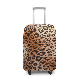 Чехол для чемодана 3D с принтом Леопардовая шкура в Екатеринбурге, 86% полиэфир, 14% спандекс | двустороннее нанесение принта, прорези для ручек и колес | гепард | гламур | леопард | мода | роскошь | шерсть