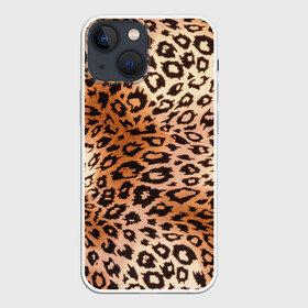 Чехол для iPhone 13 mini с принтом Леопардовая шкура в Екатеринбурге,  |  | Тематика изображения на принте: гепард | гламур | леопард | мода | роскошь | шерсть