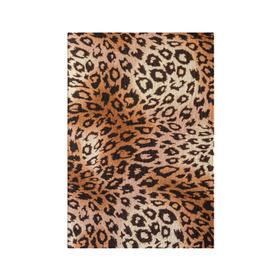 Обложка для паспорта матовая кожа с принтом Леопардовая шкура в Екатеринбурге, натуральная матовая кожа | размер 19,3 х 13,7 см; прозрачные пластиковые крепления | гепард | гламур | леопард | мода | роскошь | шерсть