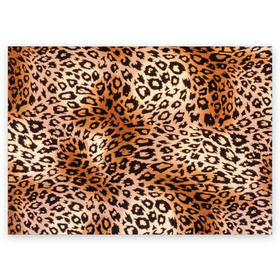 Поздравительная открытка с принтом Леопардовая шкура в Екатеринбурге, 100% бумага | плотность бумаги 280 г/м2, матовая, на обратной стороне линовка и место для марки
 | гепард | гламур | леопард | мода | роскошь | шерсть