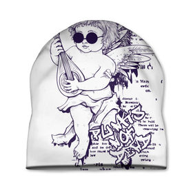 Шапка 3D с принтом Нежный ангел в Екатеринбурге, 100% полиэстер | универсальный размер, печать по всей поверхности изделия | ангел | граффити | музыка | новинки | популярное | хиппи