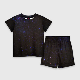 Детский костюм с шортами 3D с принтом Космос в Екатеринбурге,  |  | вселенная | галактика | звезды | космос | млечный путь | ночь | планеты