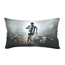 Подушка 3D антистресс с принтом Leo Messi в Екатеринбурге, наволочка — 100% полиэстер, наполнитель — вспененный полистирол | состоит из подушки и наволочки на молнии | barselona | messi | аргентина | барселона | месси | мяч | футбол
