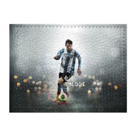 Обложка для студенческого билета с принтом Leo Messi в Екатеринбурге, натуральная кожа | Размер: 11*8 см; Печать на всей внешней стороне | Тематика изображения на принте: barselona | messi | аргентина | барселона | месси | мяч | футбол