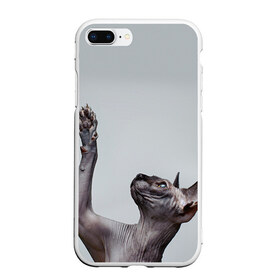 Чехол для iPhone 7Plus/8 Plus матовый с принтом Сфинкс 3 в Екатеринбурге, Силикон | Область печати: задняя сторона чехла, без боковых панелей | кот | котенок | котик | котэ | кошка | сфинкс