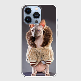 Чехол для iPhone 13 Pro с принтом Сфинкс 4 в Екатеринбурге,  |  | Тематика изображения на принте: кот | котенок | котик | котэ | кошка | сфинкс