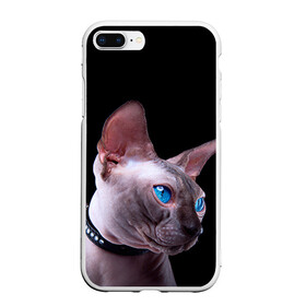 Чехол для iPhone 7Plus/8 Plus матовый с принтом Сфинкс 6 в Екатеринбурге, Силикон | Область печати: задняя сторона чехла, без боковых панелей | кот | котенок | котик | котэ | кошка | сфинкс