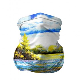 Бандана-труба 3D с принтом Поле цветов в Екатеринбурге, 100% полиэстер, ткань с особыми свойствами — Activecool | плотность 150‒180 г/м2; хорошо тянется, но сохраняет форму |   | краска | краски | рисунок | цветные