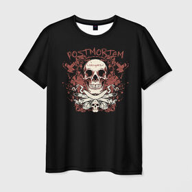 Мужская футболка 3D с принтом Череп 35 в Екатеринбурге, 100% полиэфир | прямой крой, круглый вырез горловины, длина до линии бедер | Тематика изображения на принте: skull | skulls | кости | скелет | череп