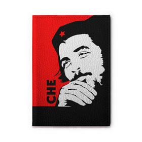 Обложка для автодокументов с принтом Че Гевара в Екатеринбурге, натуральная кожа |  размер 19,9*13 см; внутри 4 больших “конверта” для документов и один маленький отдел — туда идеально встанут права | che | che guevara | comandante | revolution | viva | революция | че | чегевара