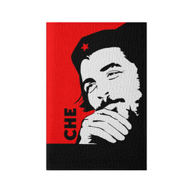 Обложка для паспорта матовая кожа с принтом Че Гевара в Екатеринбурге, натуральная матовая кожа | размер 19,3 х 13,7 см; прозрачные пластиковые крепления | Тематика изображения на принте: che | che guevara | comandante | revolution | viva | революция | че | чегевара