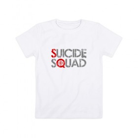 Детская футболка хлопок с принтом Отряд самоубийц в Екатеринбурге, 100% хлопок | круглый вырез горловины, полуприлегающий силуэт, длина до линии бедер | 