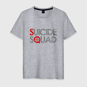 Мужская футболка хлопок с принтом Отряд самоубийц в Екатеринбурге, 100% хлопок | прямой крой, круглый вырез горловины, длина до линии бедер, слегка спущенное плечо. | 