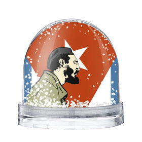 Снежный шар с принтом Куба в Екатеринбурге, Пластик | Изображение внутри шара печатается на глянцевой фотобумаге с двух сторон | che | patria o muerte | кастро | куба | о.м.с.к. | революция | ссср | фидель | фидель кастро