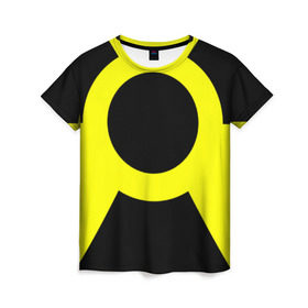 Женская футболка 3D с принтом Radiation в Екатеринбурге, 100% полиэфир ( синтетическое хлопкоподобное полотно) | прямой крой, круглый вырез горловины, длина до линии бедер | radiation | s.t.a.l.k.e.r. | warning. | аномалия | радиация