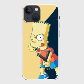 Чехол для iPhone 13 mini с принтом Барт в Екатеринбурге,  |  | simpsons | барт | гомер | мардж | симпсоны