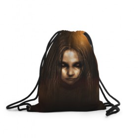 Рюкзак-мешок 3D с принтом F.E.A.R. в Екатеринбурге, 100% полиэстер | плотность ткани — 200 г/м2, размер — 35 х 45 см; лямки — толстые шнурки, застежка на шнуровке, без карманов и подкладки | f.e.a.r. | horror | ужасы | хоррор