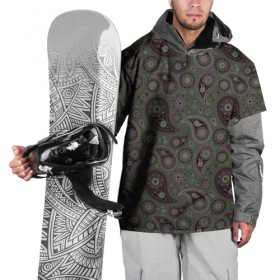 Накидка на куртку 3D с принтом Paisley в Екатеринбурге, 100% полиэстер |  | Тематика изображения на принте: орнамент | пейсли | турецкие огурцы
