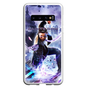 Чехол для Samsung Galaxy S10 с принтом Saints Row в Екатеринбурге, Силикон | Область печати: задняя сторона чехла, без боковых панелей | gta | saints row | святые