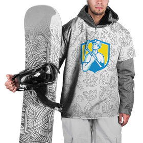 Накидка на куртку 3D с принтом Шахтёр в Екатеринбурге, 100% полиэстер |  | Тематика изображения на принте: горное дело | день шахтера | донбасс | копай добывай | кузбасс | лучший шахтер | уголь | шахта | шахтер