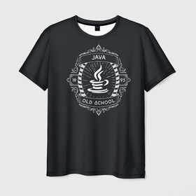 Мужская футболка 3D с принтом Java old school в Екатеринбурге, 100% полиэфир | прямой крой, круглый вырез горловины, длина до линии бедер | code | it | код | программист | разработчик