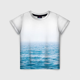 Детская футболка 3D с принтом sea в Екатеринбурге, 100% гипоаллергенный полиэфир | прямой крой, круглый вырез горловины, длина до линии бедер, чуть спущенное плечо, ткань немного тянется | Тематика изображения на принте: orca | sea | whale | вода | киты | косатки | лето | любовь | море | океан | отдых | пальмы | пляж | солнце