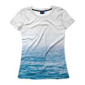 Женская футболка 3D с принтом sea в Екатеринбурге, 100% полиэфир ( синтетическое хлопкоподобное полотно) | прямой крой, круглый вырез горловины, длина до линии бедер | Тематика изображения на принте: orca | sea | whale | вода | киты | косатки | лето | любовь | море | океан | отдых | пальмы | пляж | солнце