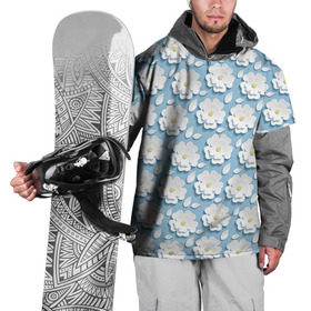 Накидка на куртку 3D с принтом Ромашки в Екатеринбурге, 100% полиэстер |  | Тематика изображения на принте: объёмный | ромашки | трёхмерный | цветы