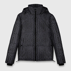 Мужская зимняя куртка 3D с принтом Змеиная кожа 2 в Екатеринбурге, верх — 100% полиэстер; подкладка — 100% полиэстер; утеплитель — 100% полиэстер | длина ниже бедра, свободный силуэт Оверсайз. Есть воротник-стойка, отстегивающийся капюшон и ветрозащитная планка. 

Боковые карманы с листочкой на кнопках и внутренний карман на молнии. | змеиная | змея | кобра | кожа