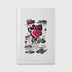 Обложка для паспорта матовая кожа с принтом Рок сердца 4 в Екатеринбурге, натуральная матовая кожа | размер 19,3 х 13,7 см; прозрачные пластиковые крепления | Тематика изображения на принте: heart | tattoo | разбитое | сердечко | сердце | тату | татушка