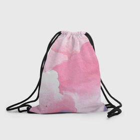 Рюкзак-мешок 3D с принтом Розовая мечта в Екатеринбурге, 100% полиэстер | плотность ткани — 200 г/м2, размер — 35 х 45 см; лямки — толстые шнурки, застежка на шнуровке, без карманов и подкладки | 