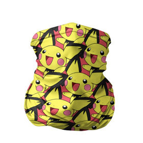 Бандана-труба 3D с принтом Pikachu в Екатеринбурге, 100% полиэстер, ткань с особыми свойствами — Activecool | плотность 150‒180 г/м2; хорошо тянется, но сохраняет форму | pikachu | pokeboll | pokemon | пикачу | покеболл | покемон