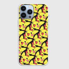 Чехол для iPhone 13 Pro Max с принтом Pikachu в Екатеринбурге,  |  | pikachu | pokeboll | pokemon | пикачу | покеболл | покемон
