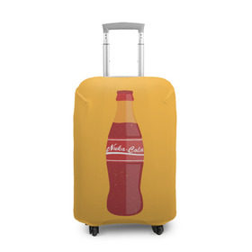 Чехол для чемодана 3D с принтом Нюка-Кола в Екатеринбурге, 86% полиэфир, 14% спандекс | двустороннее нанесение принта, прорези для ручек и колес | fallout | nuke cola | нюка кола