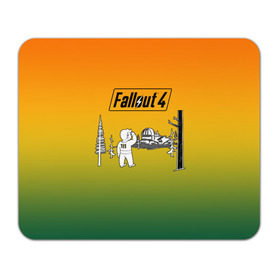Коврик прямоугольный с принтом Волт-бой 111 Fallout 4 в Екатеринбурге, натуральный каучук | размер 230 х 185 мм; запечатка лицевой стороны | fallout 4 | vault boy | волт бой | фаллаут