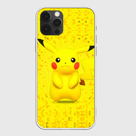 Чехол для iPhone 12 Pro с принтом Pikachu в Екатеринбурге, силикон | область печати: задняя сторона чехла, без боковых панелей | pikachu | pokeboll | pokemon | пикачу | покеболл | покемон