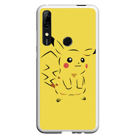 Чехол для Honor P Smart Z с принтом Pikachu в Екатеринбурге, Силикон | Область печати: задняя сторона чехла, без боковых панелей | pikachu | pokeboll | pokemon | пикачу | покеболл | покемон