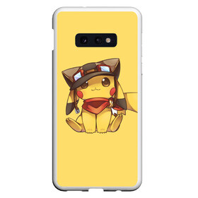 Чехол для Samsung S10E с принтом Pikachu в Екатеринбурге, Силикон | Область печати: задняя сторона чехла, без боковых панелей | pikachu | pokeball | pokemon | пикачу | покеболл | покемон