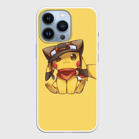 Чехол для iPhone 13 Pro с принтом Пикачу в шапочке в Екатеринбурге,  |  | pikachu | pokeball | pokemon | пикачу | покеболл | покемон