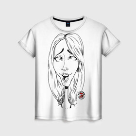 Женская футболка 3D с принтом Камеди стор 7 в Екатеринбурге, 100% полиэфир ( синтетическое хлопкоподобное полотно) | прямой крой, круглый вырез горловины, длина до линии бедер | youtube | дженна | дженна марблс | евстиф | камеди | камедистор | ютуб | ютьюб