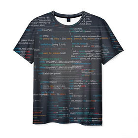 Мужская футболка 3D с принтом Программирование 9 в Екатеринбурге, 100% полиэфир | прямой крой, круглый вырез горловины, длина до линии бедер | Тематика изображения на принте: день программиста | код | подарок | праздник | программист