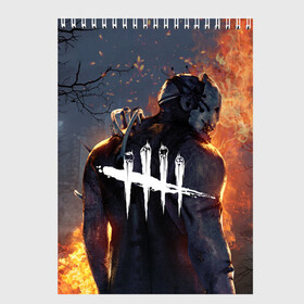 Скетчбук с принтом dead by daylight в Екатеринбурге, 100% бумага
 | 48 листов, плотность листов — 100 г/м2, плотность картонной обложки — 250 г/м2. Листы скреплены сверху удобной пружинной спиралью | dbd | dead by daylight