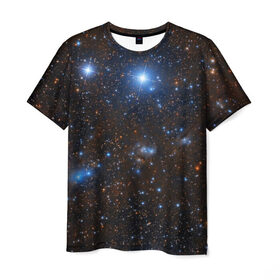 Мужская футболка 3D с принтом Космические дали в Екатеринбурге, 100% полиэфир | прямой крой, круглый вырез горловины, длина до линии бедер | вселенная | галактика | звёзды | космическое пространство | космос | созвездие