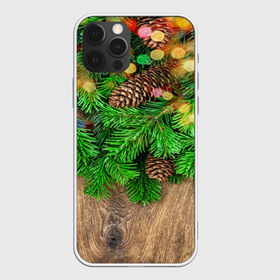 Чехол для iPhone 12 Pro Max с принтом Елка в Екатеринбурге, Силикон |  | дерево | елка | зеленый | зима | новый год | шишки