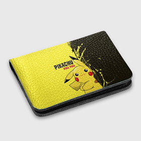 Картхолдер с принтом с принтом Pikachu Pika Pika в Екатеринбурге, натуральная матовая кожа | размер 7,3 х 10 см; кардхолдер имеет 4 кармана для карт; | go | pikachu | pokemon | го | пика | пикачу | покемон