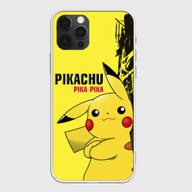 Чехол для iPhone 12 Pro с принтом Pikachu Pika Pika в Екатеринбурге, силикон | область печати: задняя сторона чехла, без боковых панелей | go | pikachu | pokemon | го | пика | пикачу | покемон