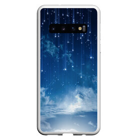 Чехол для Samsung Galaxy S10 с принтом Звездное небо в Екатеринбурге, Силикон | Область печати: задняя сторона чехла, без боковых панелей | Тематика изображения на принте: вселенная | галактика | звезды | небо | ночь