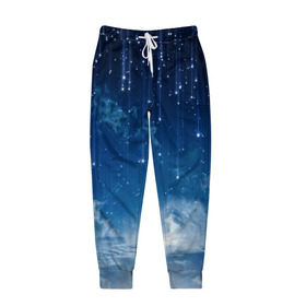 Мужские брюки 3D с принтом Звездное небо в Екатеринбурге, 100% полиэстер | манжеты по низу, эластичный пояс регулируется шнурком, по бокам два кармана без застежек, внутренняя часть кармана из мелкой сетки | вселенная | галактика | звезды | небо | ночь